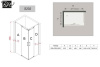 душевой уголок black&white stellar wind s202-9090 90×90 профиль серебристый хром стекло прозрачное
