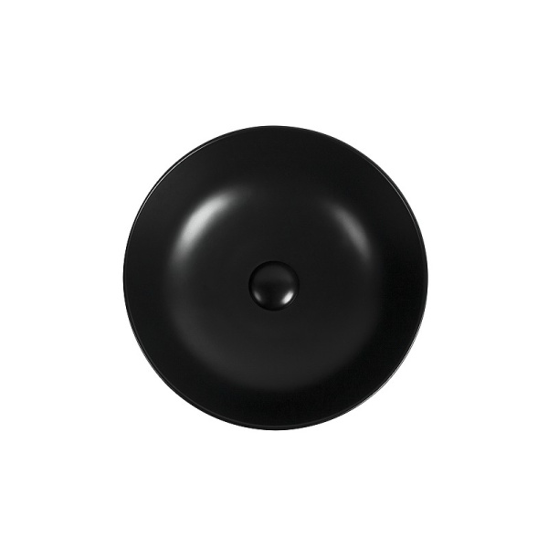 раковина накладная 41 см aquanet moon-1-mb 00245827, цвет черный матовый