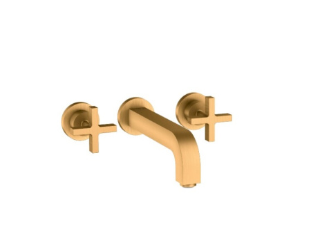 Смеситель для раковины, Hansgrohe, Axor Citterio, цвет-шлифованное золото