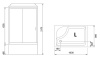 душевая кабина royal bath 100x80 rb8100bp5-wt-l без гидромассажа