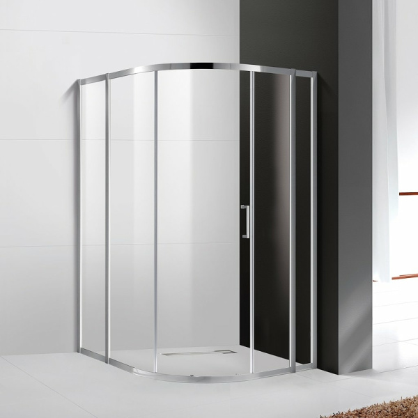 душевой уголок cezares molveno 120x110 molveno-rh-11-120/110-c-cr-iv профиль хром стекло прозрачное