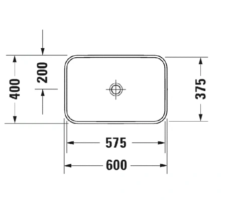 накладная раковина в ванную duravit happy d.2 plus 23596013001 60х40 см, wondergliss, цвет: anthracite matt