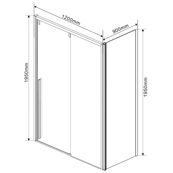 душевой уголок vincea lugano 120×90 vsr-1l9012clgm-1 профиль вороненая сталь, стекло прозрачное