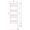 полотенцесушитель электрический 1200x400 темный титан муар мэм правый, перемычка прямая сунержа богема 3.0 15-5805-1240