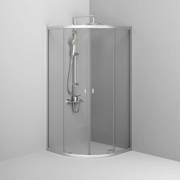 душевой уголок am.pm x-joy twin slide 90×90 w88g-205-090mt64 профиль хром матовый, стекло прозрачное