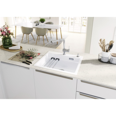 кухонная мойка blanco etagon 6 infino 525157 глянцевый магнолия