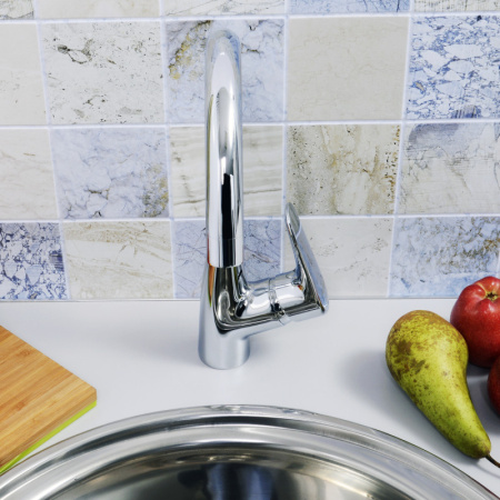 смеситель для кухни wasserkraft vils 5607 цвет хром