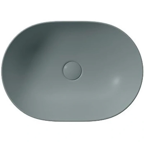 раковина gsi pura 886004 накладная, 50x35 см, agave opaco (зеленый матовый)