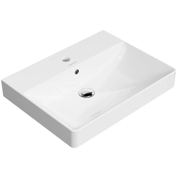 раковина kerama marazzi pro 55 pror.wb.55 белая глянцевая