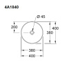 раковина villeroy & boch collaro 4a1840rw накладная, ø40 см, stone white (белый матовый) с покрытием ceramicplus
