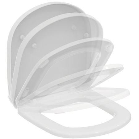 сиденье для унитаза ideal standard tempo t679301 с микролифтом, петли пластик
