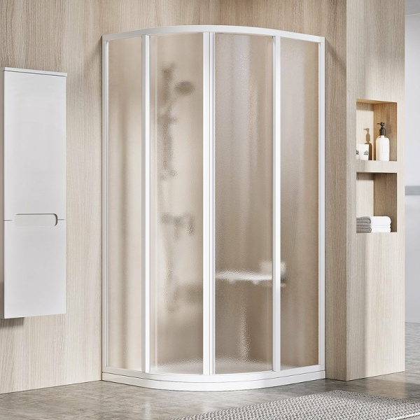 душевой уголок ravak supernova skcp4-90 90×90 3117o102zg профиль белый, стекло sabina grape