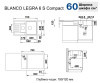 мойка для кухни blanco legra 6 s compact 521304 цвет белый