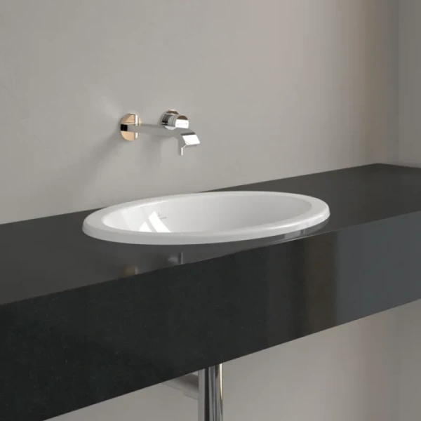 раковина villeroy & boch loop & friends 4a620001 встраиваемая сверху, 57х41 см, белая