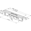 душевой лоток ravak runway oz 75 x01750 с черной матовой решеткой
