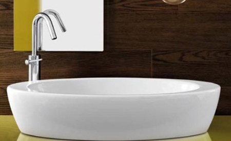 раковина накладная hatria nido 75х37 см, y0r201