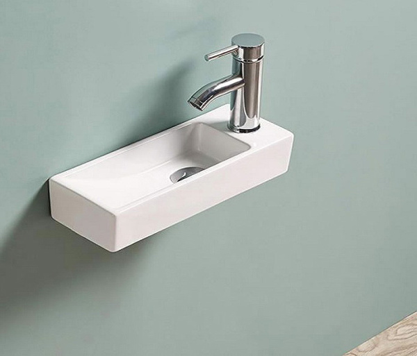 раковина подвесная 38 см ceramalux 9048fl белая
