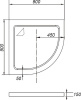 душевой поддон из искусственного камня weltwasser wfr 90×90 10000002900 белый