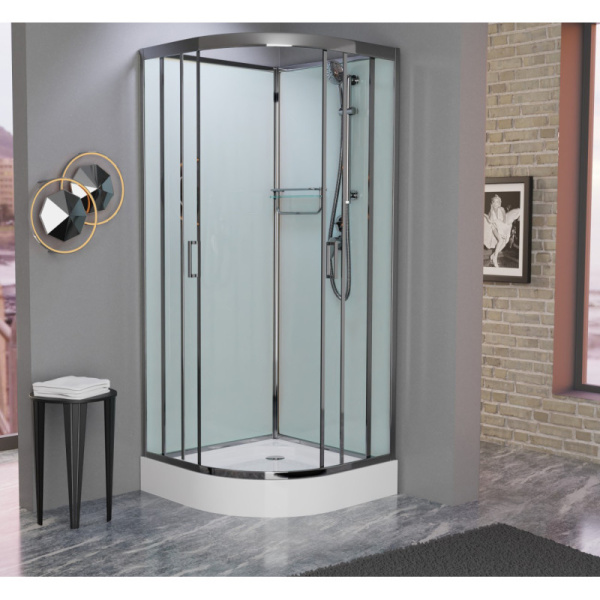 душевая кабина 120x120x215 см frank f420 м brilliant 20085 текстурное стекло