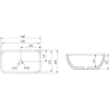 раковина-чаша abber rechteck ac2200mmg 46x32,5 см, накладная, золотой матовый