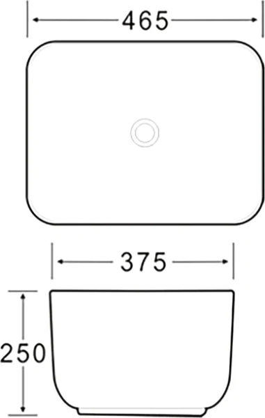раковина santiline sl-1112bm, накладная,46,5 x 37,5 см, цвет голубая матовая