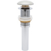 Донный клапан AQUAme AQM7002-0MFG click-clack, светло-серый матовый