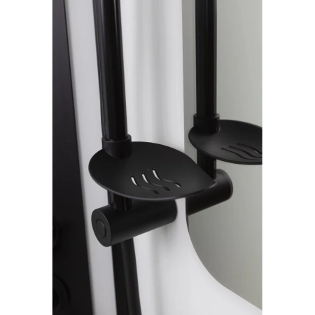 душевая кабина niagara premium 90x90 ng-6901-01gd black с гидромассажем