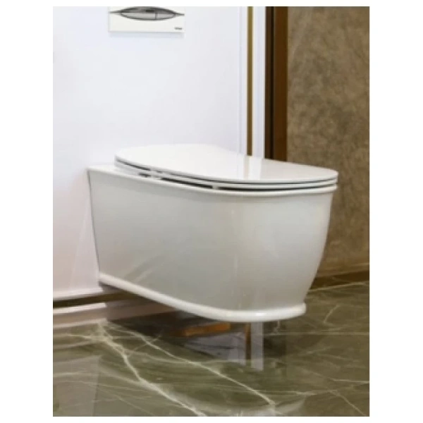 унитаз подвесной безободковый belbagno prado bb10150ch, без сиденья, цвет белый.