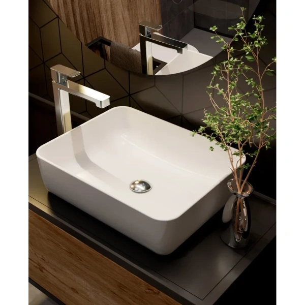 смеситель для раковины aquame parma aqm6614cr без донного клапана, хром