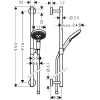 душевой гарнитур hansgrohe raindance select s 120 3jet 26322000