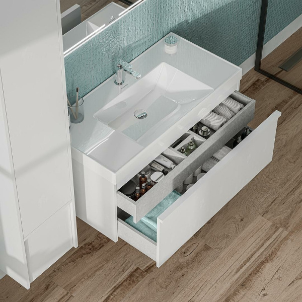 раковина kerama marazzi buongiorno 100 bg.wb.100 белая глянцевая