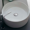 Раковина Scarabeo Thin 8030 накладная, округлая, 54.5x45 см, белая