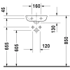 раковина подвесная duravit d-code 07053600092