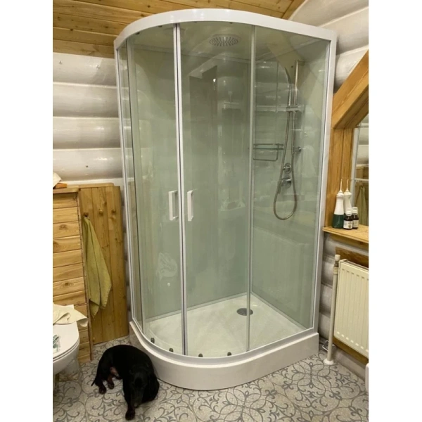 душевая кабина 120x80x220 см frank f412r white 412214 прозрачное