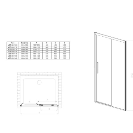 душевая дверь 140 см vincea soft vds-3so140cl прозрачное