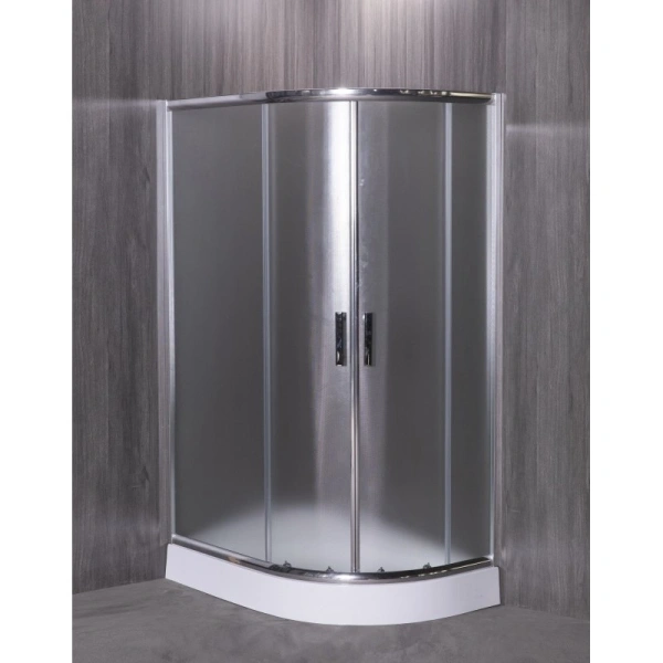 душевой уголок esbano esr-8027a 120x80 l esugr8027al профиль хром стекло рифленое