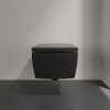 унитаз villeroy&boch memento 2.0 4633r0r7 подвесной, безоботквый, без сиденья, pure black с ceramicplus