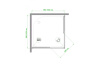 душевой уголок royal bath hpd 100×100 rb100hpd-t-bl профиль черный, стекло прозрачное