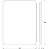 Зеркало 60х80 см Defesto Opti DF 2807