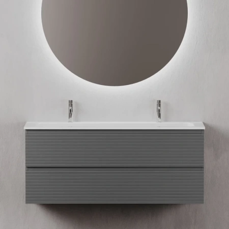 тумба под раковину sancos folk 120 fl120gs подвесная grey soft