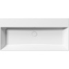 раковина gsi kube x 9423011 подвесная, 100x47 см, bianco lucido (белый глянец)