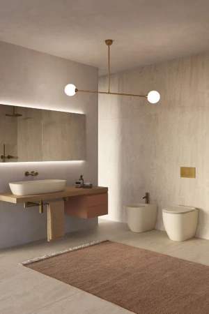 биде приставное catalano sfera 55 0519551031 vaso, кофейный матовый (seta satinato), cataglaze+twinglaze
