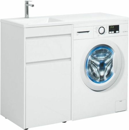 тумба с раковиной aquanet токио 110 l 239298 белая