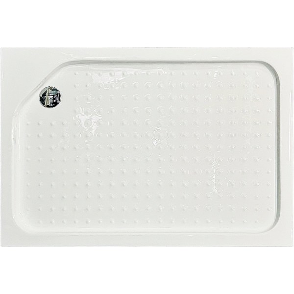 душевой уголок royal bath hp 120×80 rb8120hp-c-bl-l профиль черный, стекло матовое