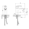смеситель для раковины iddis ray raybl00i01 черный