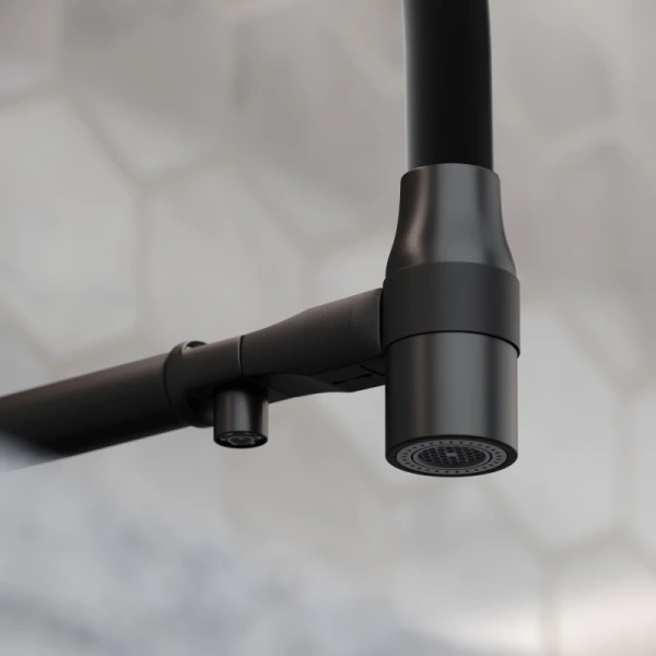 смеситель для кухни sancos garda sc4009mb черный матовый