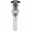 Донный клапан AQUAme AQM7002-0MB click-clack, черный матовый