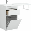 тумба с раковиной aquanet токио 110 l 239298 белая