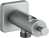 Шланговое подключение Lemark LM3785GM, с держателем для душа, графит
