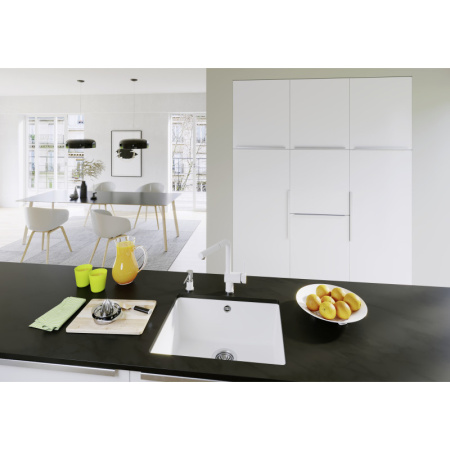 мойка для кухни blanco rotan 500-u 526098 silgranit черный
